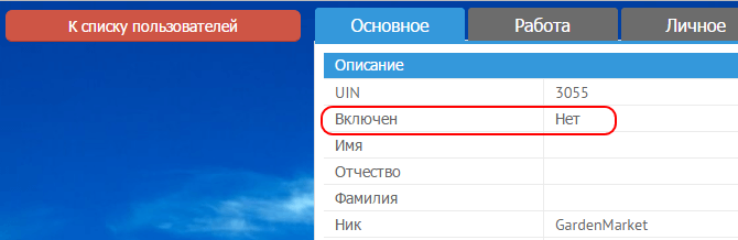 Учётная запись заблокированного пользователя MyChat Учётная запись заблокированного пользователя MyChat