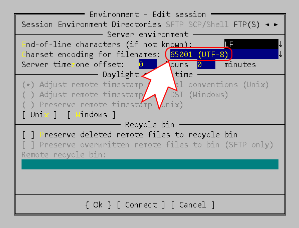 Кодировка UTF-8 названий файлов в настройках FTP Far Manager для подклочения к серверу MyChat Кодировка UTF-8 названий файлов в настройках FTP Far Manager для подклочения к серверу MyChat