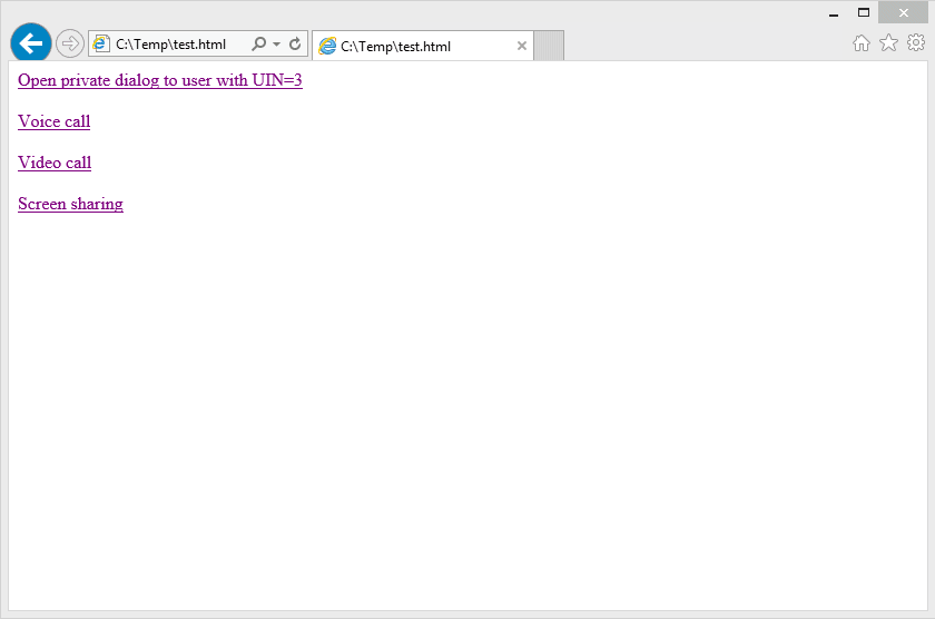 Открыть окно MyChat Client на приватном разговоре с указанным пользователем по клику на ссылке в WEB-браузере Открыть окно MyChat Client на приватном разговоре с указанным пользователем по клику на ссылке в WEB-браузере