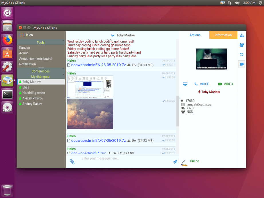 Enjoy MyChat enterprise messenger on Ubuntu Enjoy MyChat enterprise messenger on Ubuntu